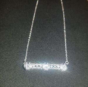 🤑SOLD🤑JUDITH RIPKA Diamonique Bar Necklace